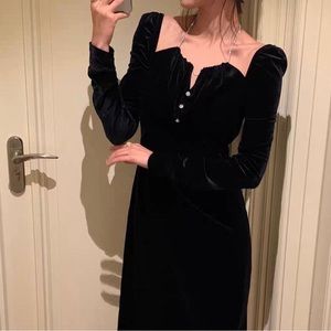 Black Flash Diamond Long Dress